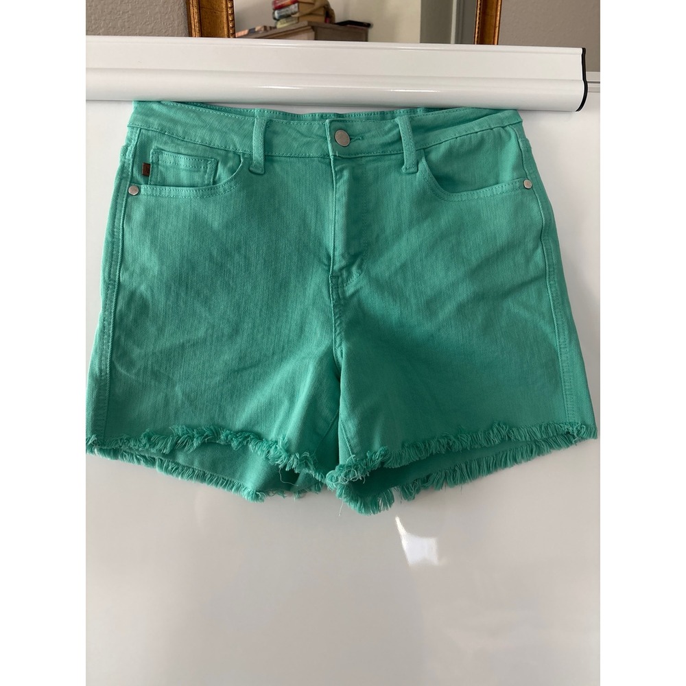 Judy Blue women's large teal shorts‎ denim